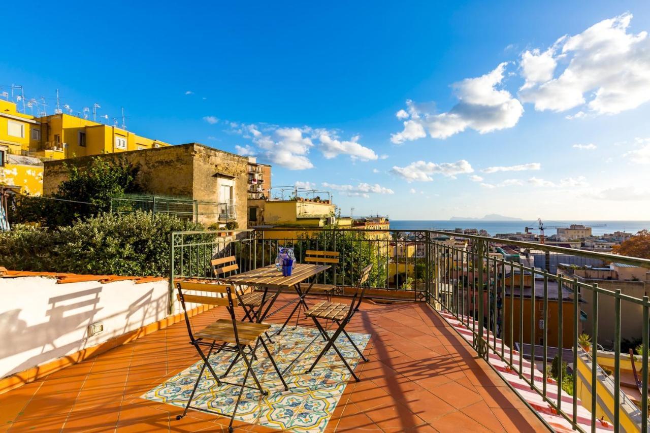Villa Paola - Hidden Panoramic Garden And Terraces By Napoliapartments Bagian luar foto
